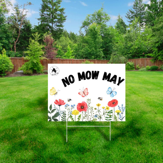 No Mow May Yard Sign